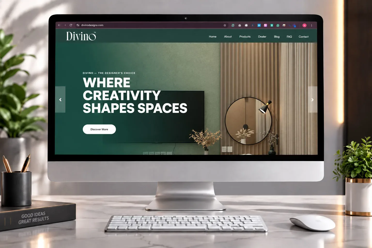 Divino Designs website preview