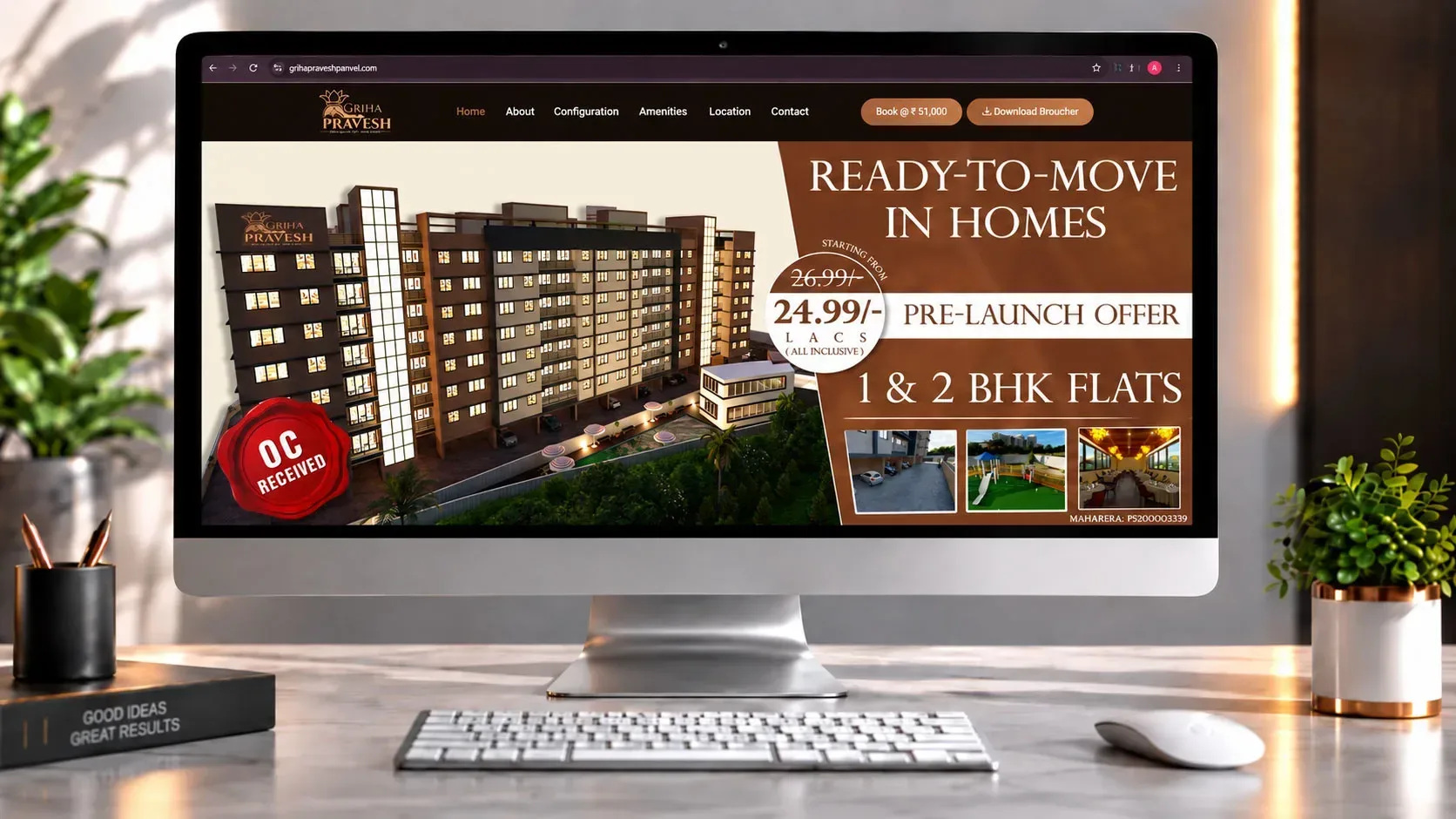 Griha Pravesh Panvel website preview