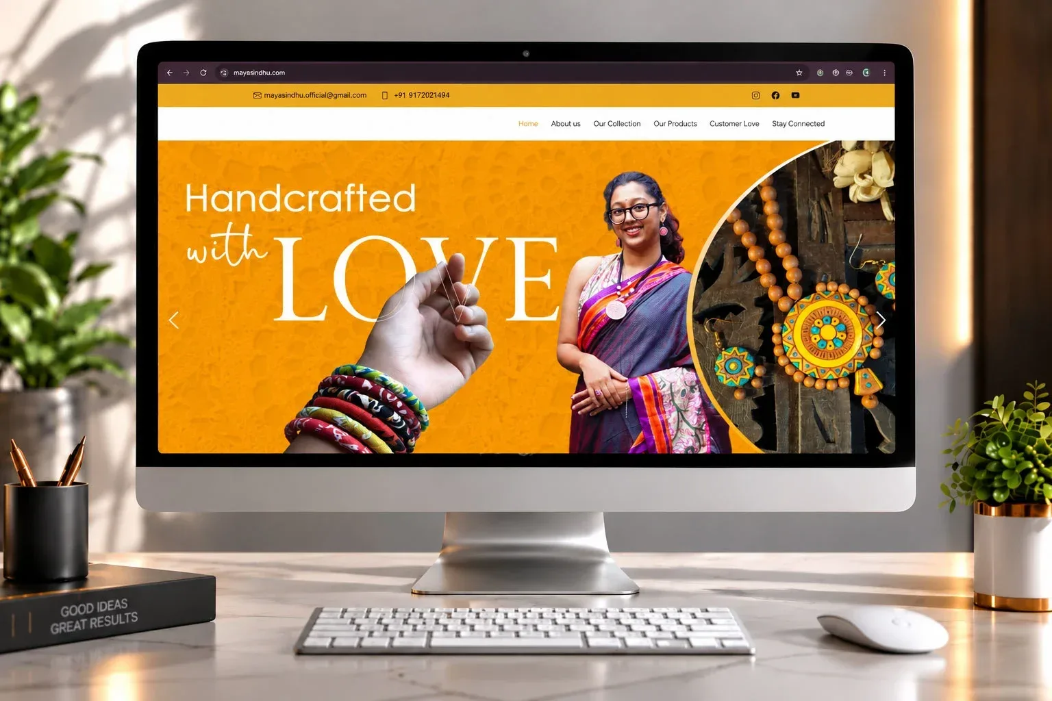 Maya Sindhu website preview