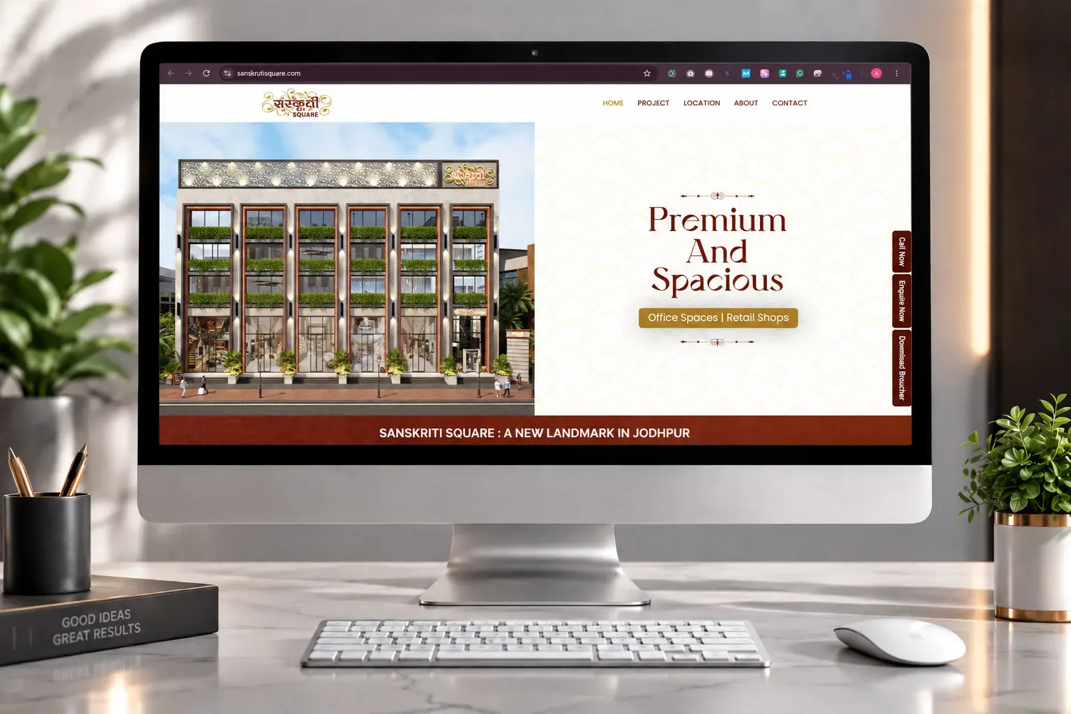 Sanskriti Square website preview