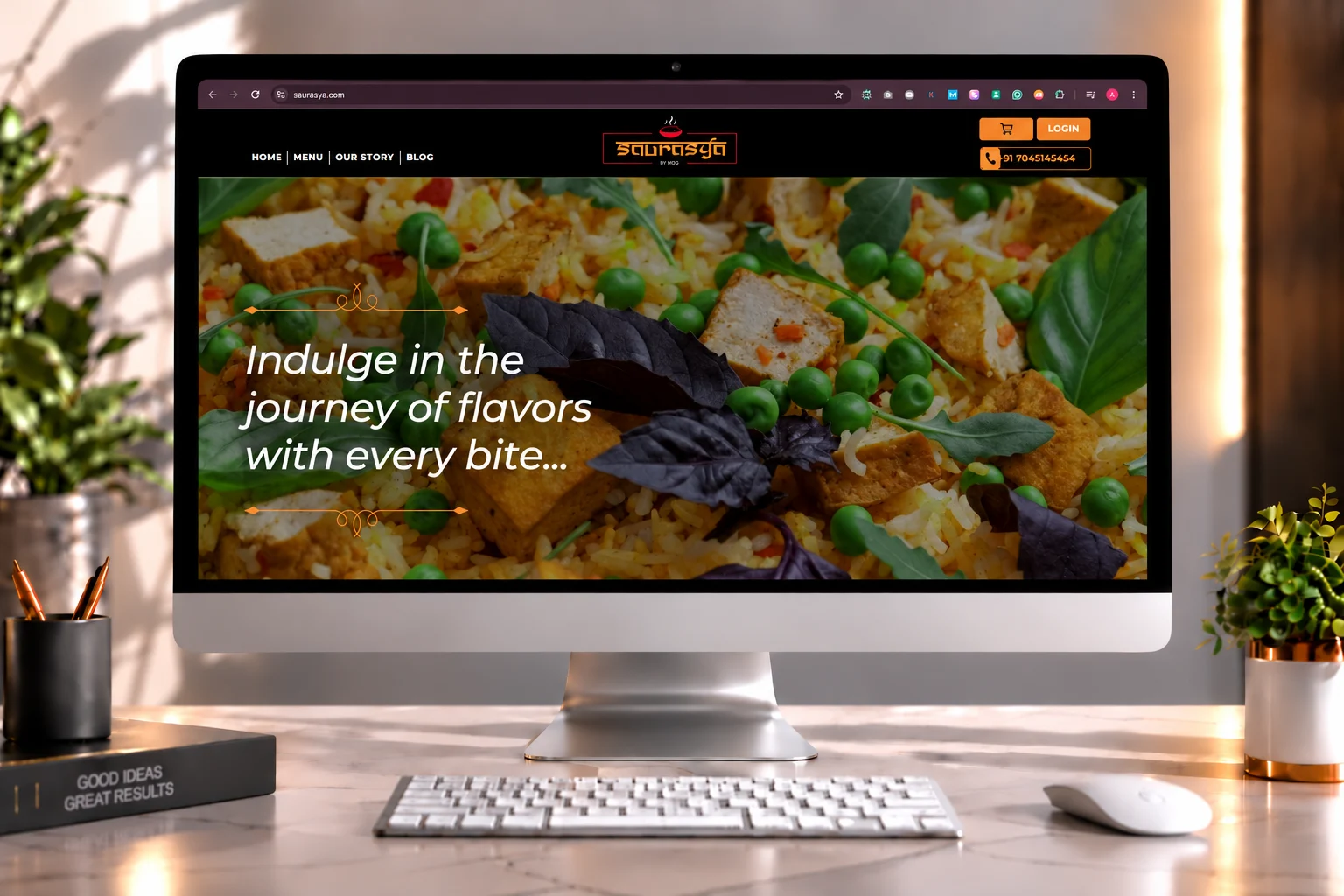 Saurasya website preview